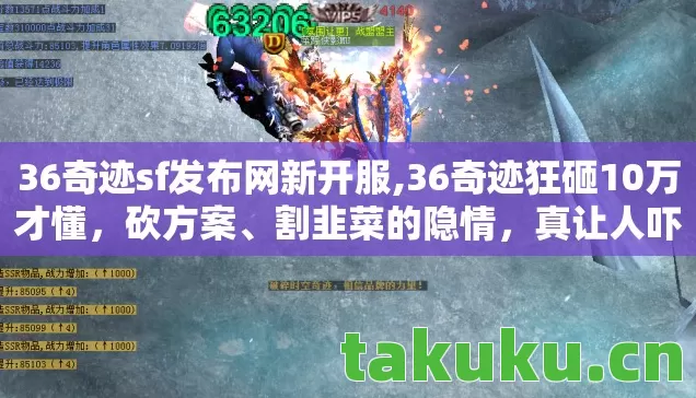 36奇迹sf发布网新开服,36奇迹狂砸10万才懂,砍方案、割韭菜的隐情,真让人吓一跳! 36奇迹sf发布网新开服,36奇迹狂砸10万才懂,砍方案、割韭菜的隐情,真让人吓一跳!