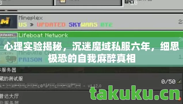 心理实验揭秘,沉迷魔域私服六年,细思极恐的自我麻醉真相 心理实验揭秘,沉迷魔域私服六年,细思极恐的自我麻醉真相