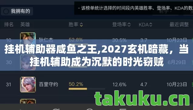 挂机辅助器咸鱼之王,2027玄机暗藏,当挂机辅助成为沉默的时光窃贼 挂机辅助器咸鱼之王,2027玄机暗藏,当挂机辅助成为沉默的时光窃贼