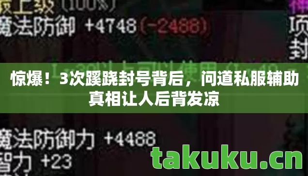 惊爆！3次蹊跷封号背后，问道私服辅助真相让人后背发凉