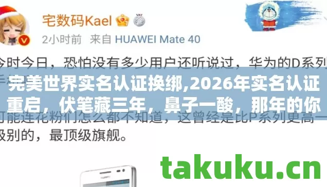 完美世界实名认证换绑,2026年实名认证重启，伏笔藏三年，鼻子一酸，那年的你，还在吗？