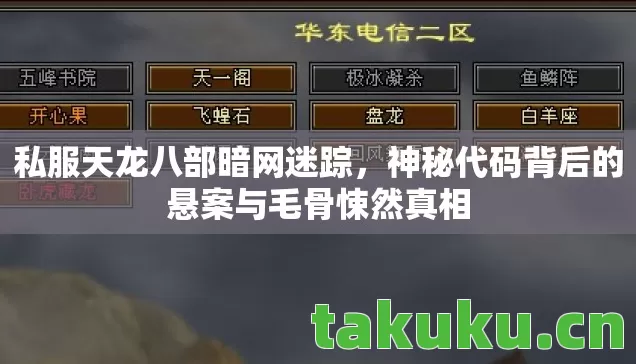 私服天龙八部暗网迷踪,神秘代码背后的悬案与毛骨悚然真相 私服天龙八部暗网迷踪,神秘代码背后的悬案与毛骨悚然真相