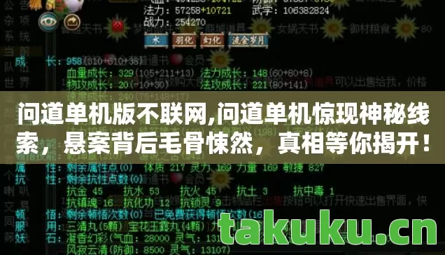 问道单机惊现神秘线索图片